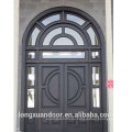Lowes 48inches puertas de entrada exterior, puerta de madera con ventana de vidrio